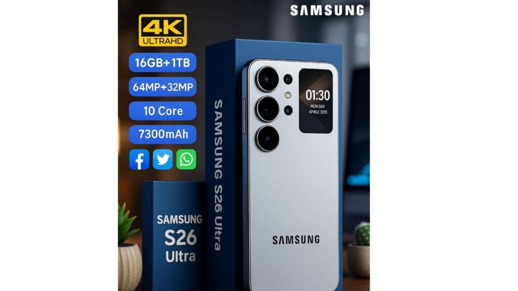Samsung New Design Smartphone : सैमसंग 7500mAh बैटरी और 12GB+512GB स्टोरेज के साथ DSLR जैसा फाड़ू कैमरा फोन | 3 Samsung S26 ultra